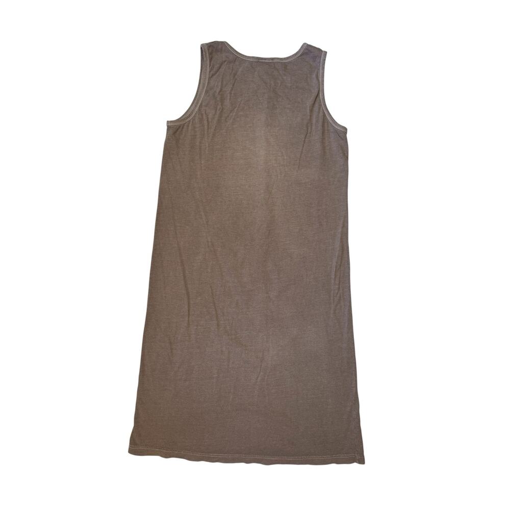 EARTH CREATION Horse Print Brown Cotton Tank Dress SZ Medium Organic Made in USA - Picture 5 of 8